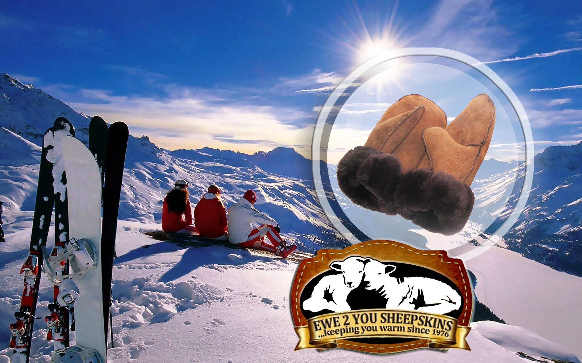 SHEEPSKIN MITTENS